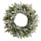 24" LED Snowed Pinecone Christmas Wreath